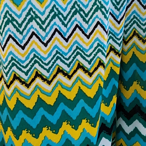 Vintage Beaded Halter Neck Aztec Print Dress Maxi Skirt Beach Cover-up L/XL - Picture 7 of 9